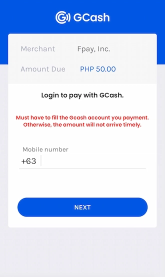 📌Step 2: Log in to your GCash account