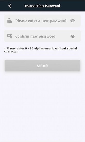 📌Step 2: Enter the password & confirm the password you set. 